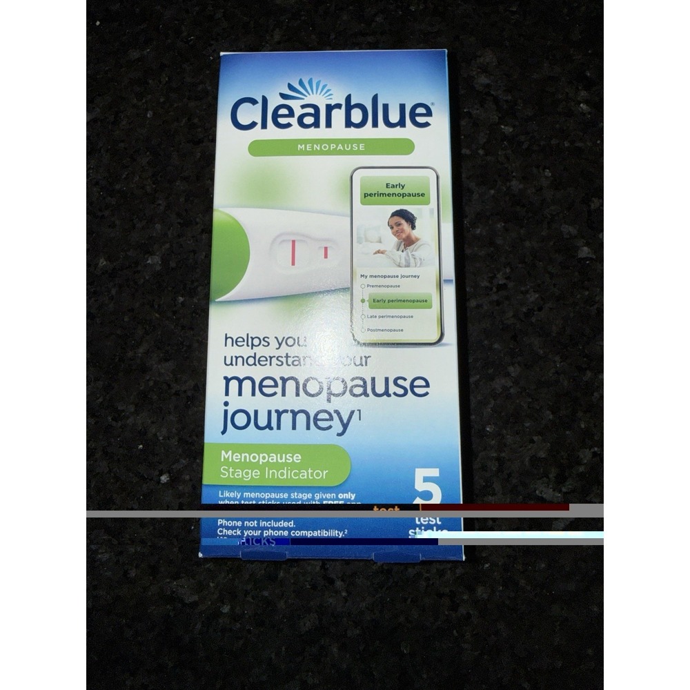 Clearblue Menopause Stage Indicator - 5 Test Sticks Exp 2026 New!
